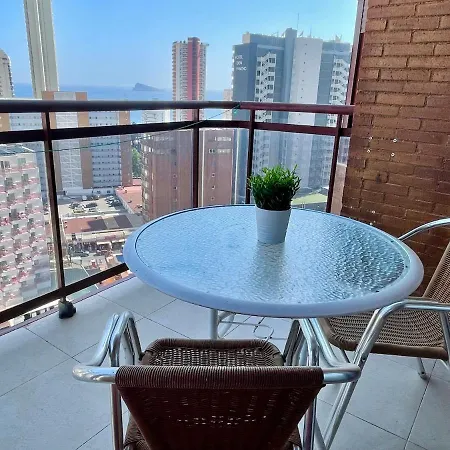 Seaview With Pool At Torremar 公寓 貝尼多姆