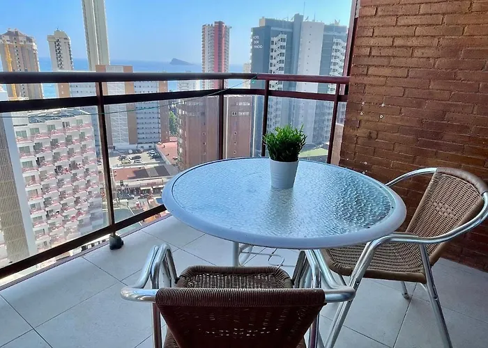 Seaview With Pool At Torremar Апартаменты Бенидорм